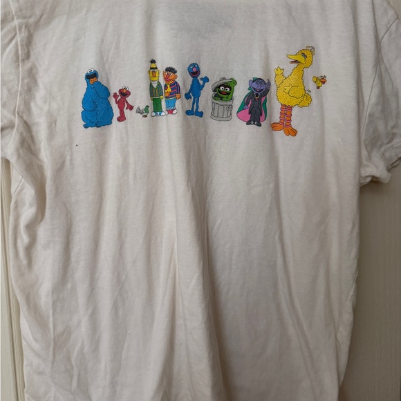 Sesame Street Tops - Sesame Street Character T-Shirt - White Large